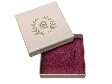 Smykkeæske, Ørepynt eller kæde - beige